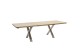 Stół rozkładany Brooklyn, dąb lity bianco olejowany 200x100/300 cm, nogi stal szlachetna