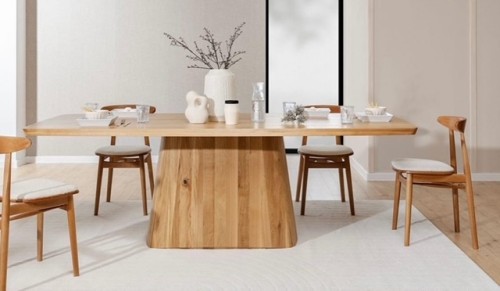 Stół rozkładany Harmony z litego drewna - 100x220/300 cm